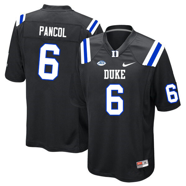 Duke Blue Devils #6 Eli Pancol College Football Jerseys Sale-Black